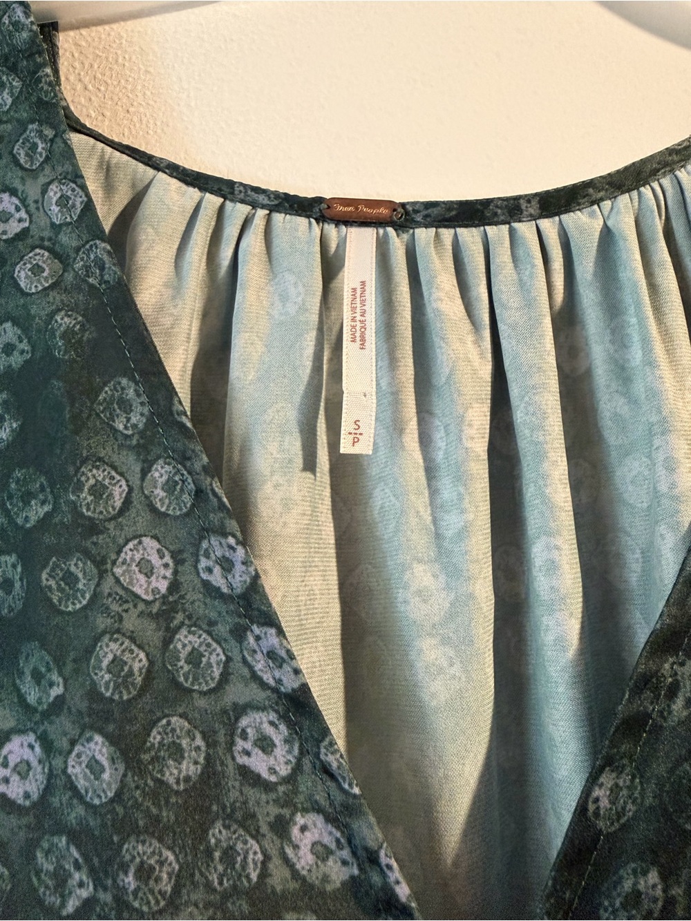 Free People Dark Green Floral Two-Piece Maxi Skirt Set - Picture 3 of 4